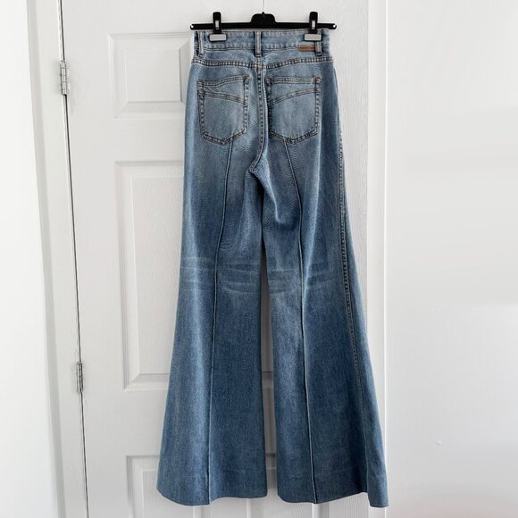 Zimmermann Wide Leg Jeans in Light Blue, size 26 - Picture 6 of 10